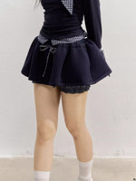 Bow-Tie Sweatshirt & Puffy Skirt Set