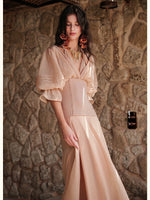 Rope Detail V Neck Shirt Dress