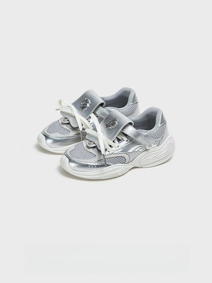 Silver Ballet Mary Jane Sneakers