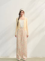 Lace Trim Knit Cover-Up