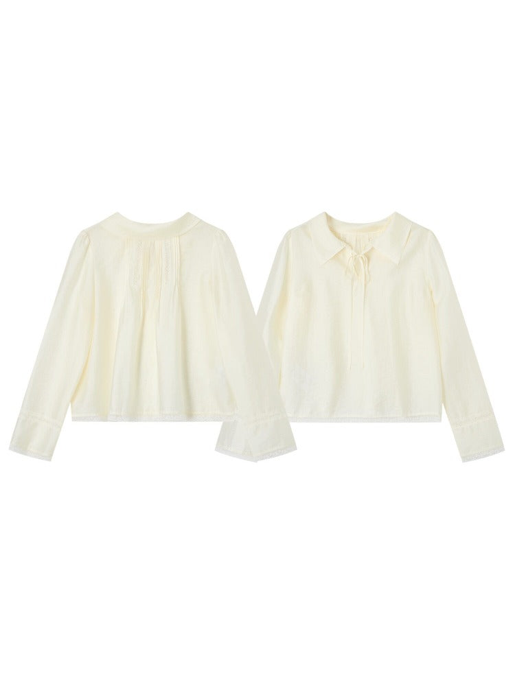 Draped Puff Sleeve Blouse