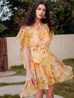 Soffio Floral Chiffon Dress