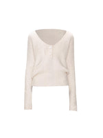 Cable Knit V-Neck Sweater