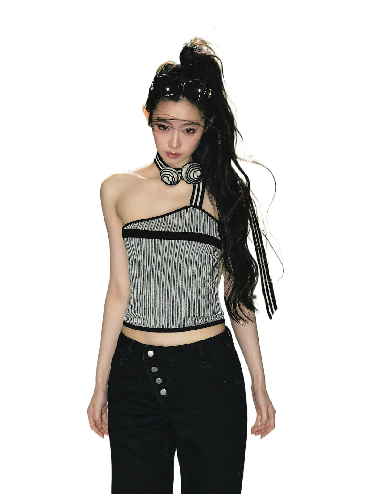 Rose Halter Knit Set