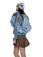 Contrast Panel Zip Jacket