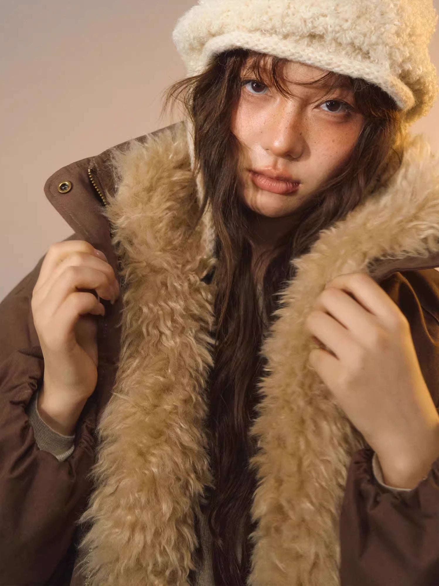 Detachable Fur Down Parka