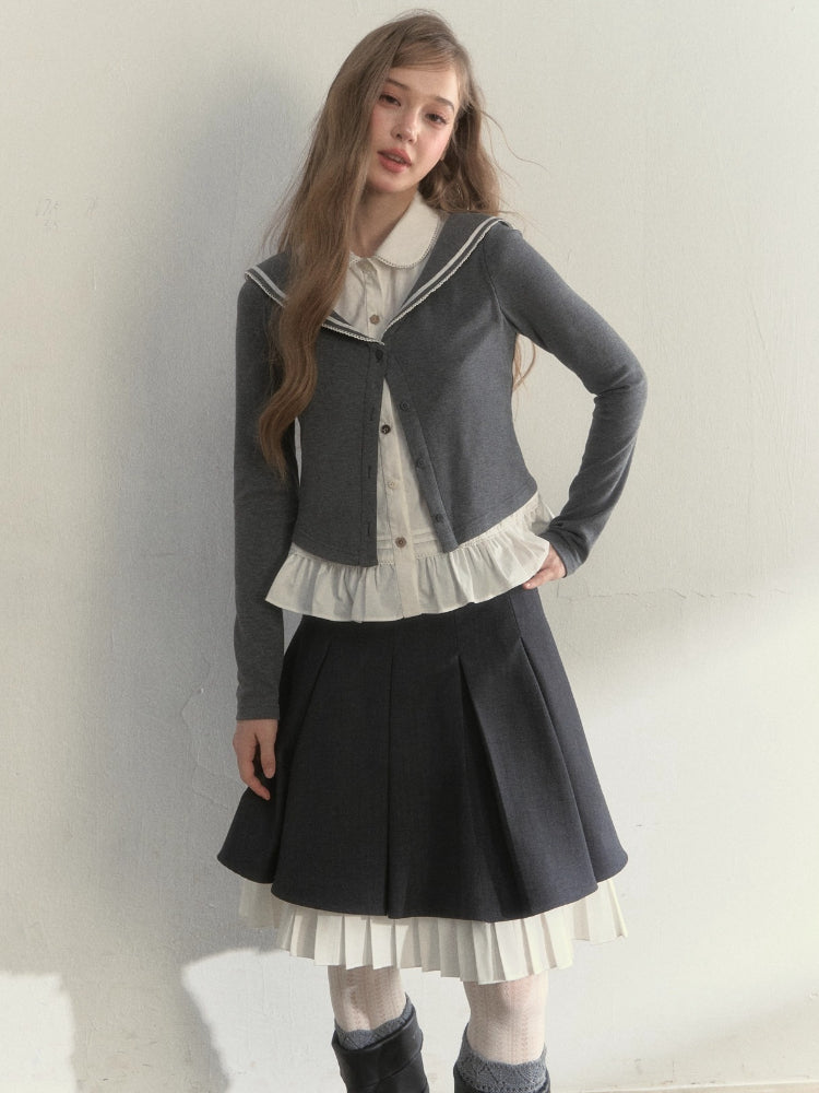 Sailor Two-Piece Knit Tee