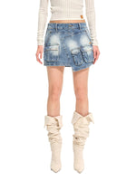 Ranch Denim Mini Skirt