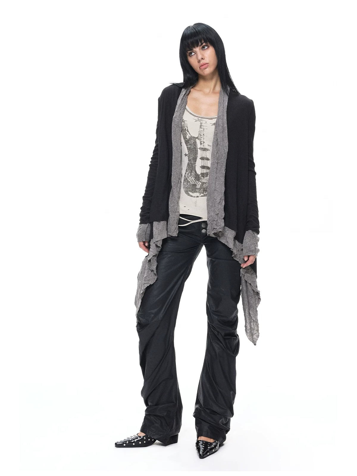 Reversible Wing Print Cardigan