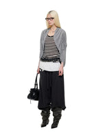 Korean Drawstring Knit Cardigan