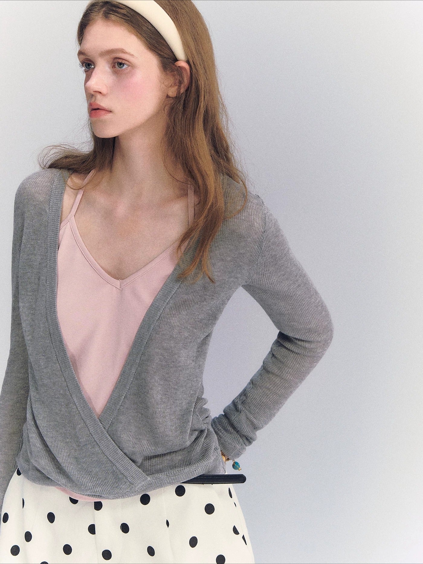 Layered Halter Knit Top