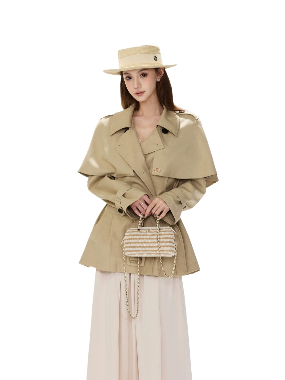 British Retro Cape Trench Jacket