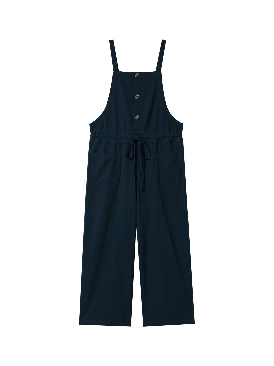 Cotton Drawstring Jumpsuit