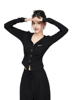 Pleated Knit Cropped Top & Pants Set