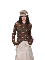 Polka Dot Mohair Hoodies