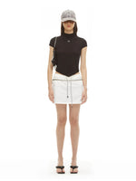 White & Black Arrow Slim Tee