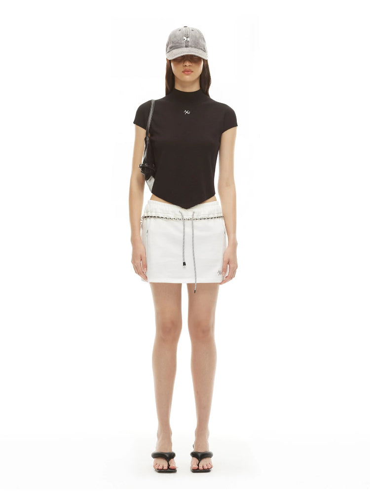 White &amp; Black Arrow Slim Tee