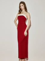 Bowknot Off-Shoulder Maxi Dress & Jacket Set
