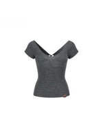 Back Tie Knit Top