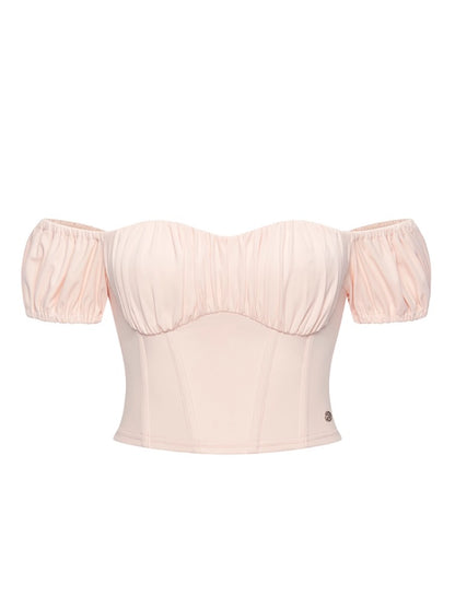 One-shoulder Fishbone Top &amp; Skirt Set