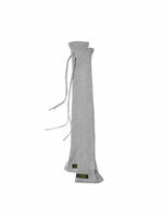 Solid Knit Cross-Tie Seamless Leg Socks