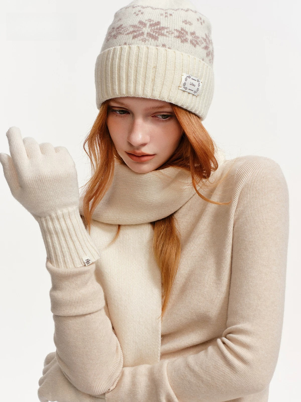 Seamless Wool Blend Mockneck Top