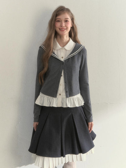 Sailor Two-Piece Knit Tee