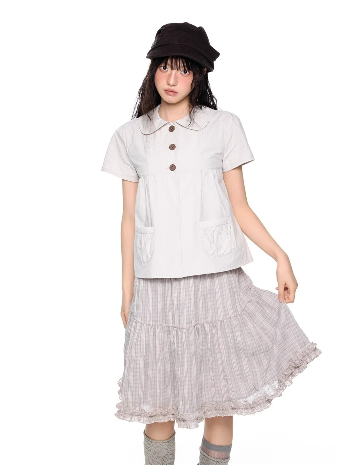 Polka Dot Peter Pan Tee