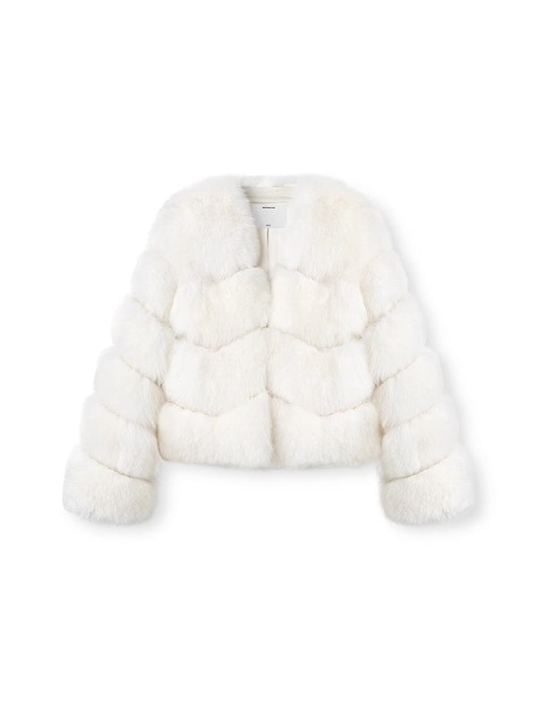 Polar Shearling Fox Fur Jacket