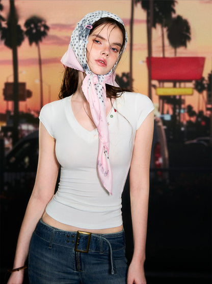 Shell Agate V-Neck T-shirt