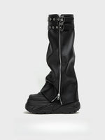 Platform Leather Sneakers