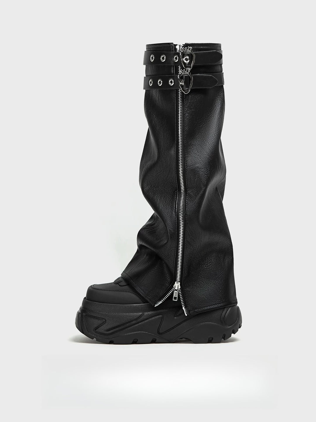 Platform Leather Sneakers
