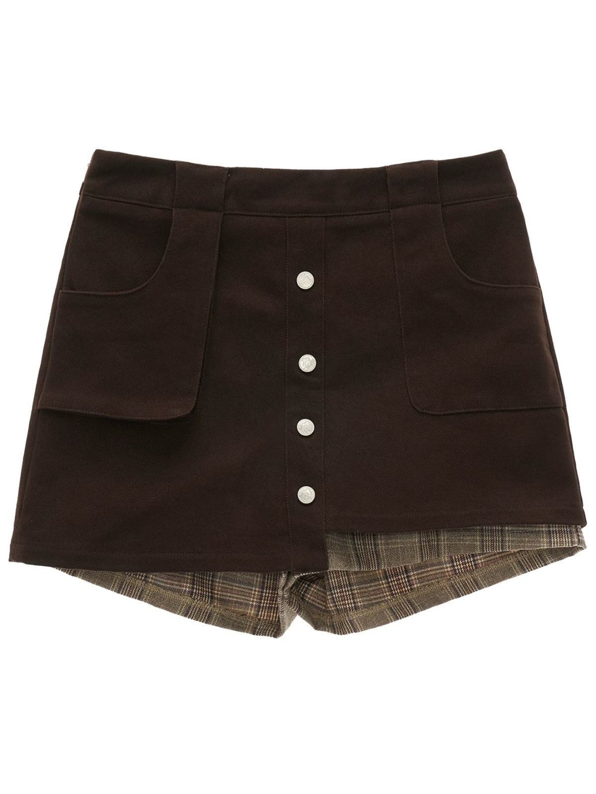 Vintage Plaid Patchwork Jacket Skirt Set