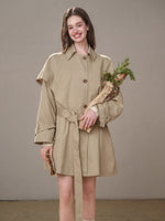 Comfy Chestnut Trench Coat