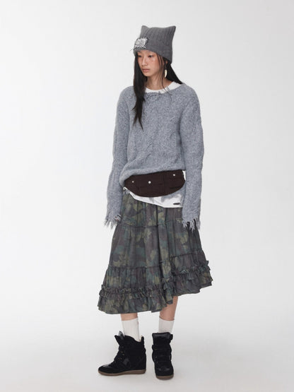 Cable Wool Brushed Sweater