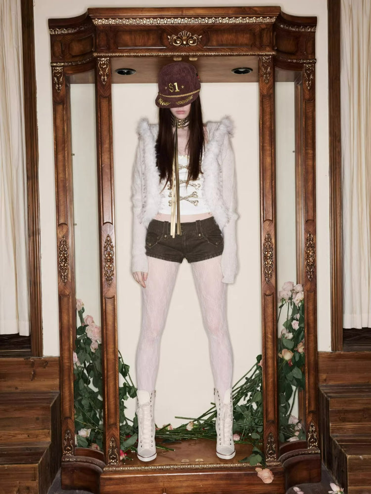 Sequin Bone U-Neck Tank Top