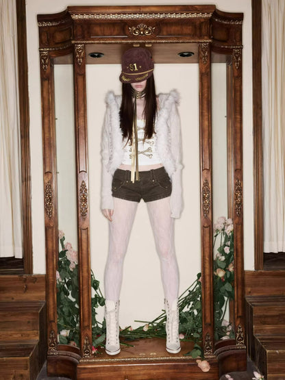 Sequin Bone U-Neck Tank Top