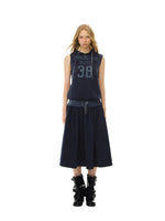 Hooded Sleeveless Jersey Dress