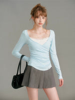 Lace Layered V Neck Top