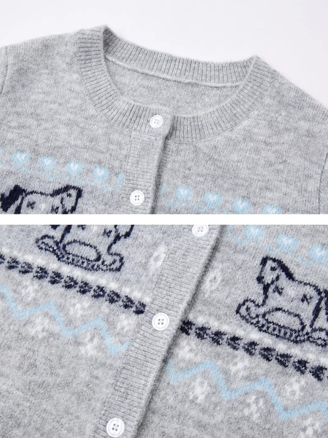 Fair Isle Cardigan &amp; Scarf Set