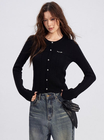 Cable Knit Layered Top