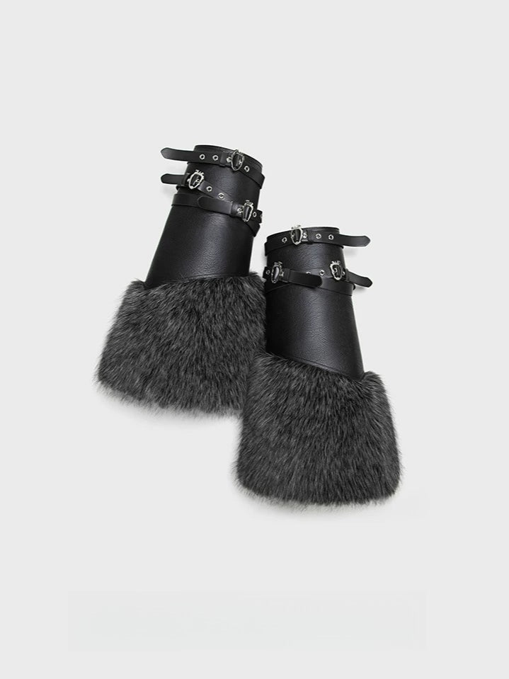 Faux Fur Leg Warmers
