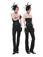 Washed Faux Leather Pants