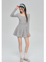 Square Neck A-Line Dress