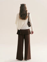 Asymmetric Cape Knit Top