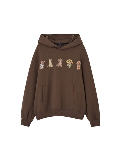 Gray &amp; Brown Pet Party Hoodie