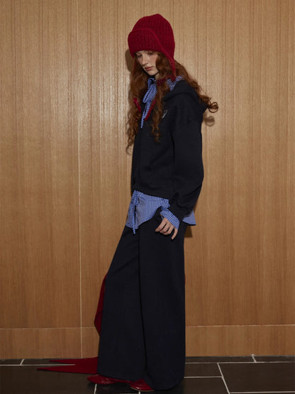 Plaid Layered Three-Piece Lounge Set