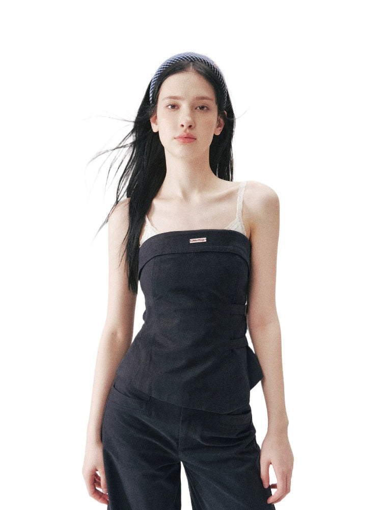 Buckle Tube Top &amp; Pants Set