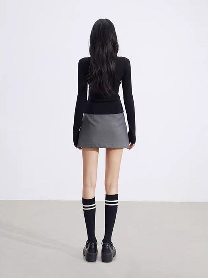 Cutout Layered Knit Top