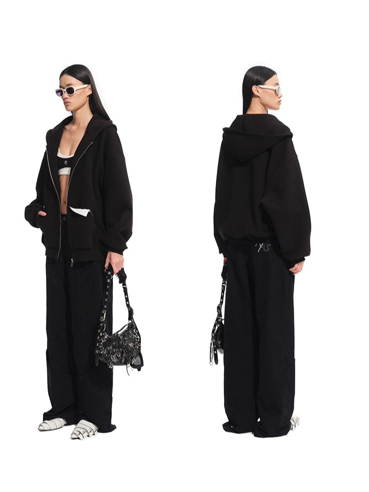 Black Wilderness Hoodie Jacket